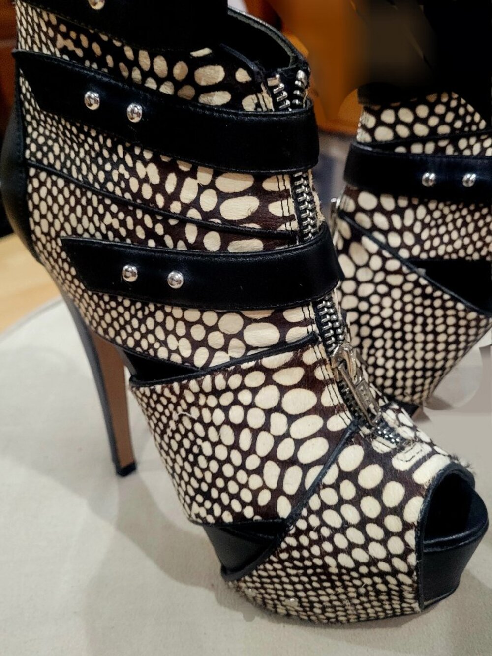 Peep Toe Platform Heels